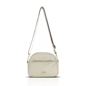    Dámska crossbody kabelka Zellia Zlb444 béžovej farby 24 x 16 x 8,5 cm