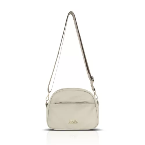  Dámska crossbody kabelka Zellia Zlb444 béžovej farby 24 x 16 x 8,5 cm