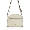 Dámska crossbody kabelka Zellia Zlb444 béžovej farby 24 x 16 x 8,5 cm
