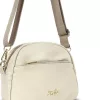  Dámska crossbody kabelka Zellia Zlb444 béžovej farby 24 x 16 x 8,5 cm