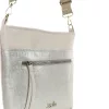  Dámska crossbody kabelka Zellia Zlb429 béžovo-šampanská - Ch -