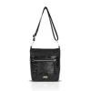  Dámska kabelka Zellia Zlb429 čierna, lakovaná koža, crossbody 28 x 25 x 8,5 cm