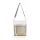  Dámska kabelka cez rameno Zellia Zlb429 v bielo-zlatej farbe 28 x 25 x 8,5 cm