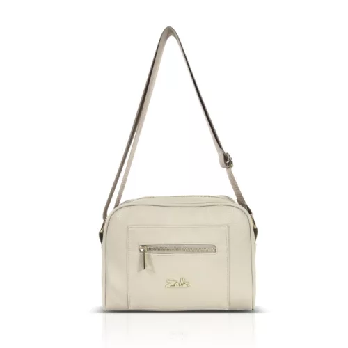  Dámska crossbody kabelka Zellia Zlb303 béžovej farby 25 x 18 x 5 cm