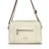  Dámska crossbody kabelka Zellia Zlb303 béžovej farby 25 x 18 x 5 cm