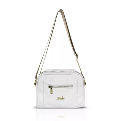  Dámska crossbody kabelka Zellia Zlb303 biela 25 x 18 x 5 cm