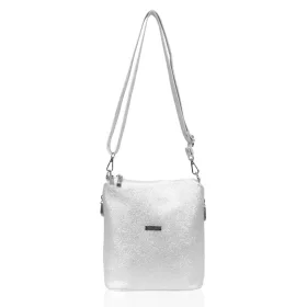    Dámska kabelka cez rameno Zellia striebornej farby, bočná taška
