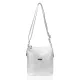  Dámska kabelka cez rameno Zellia striebornej farby, bočná taška