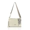  Dámska crossbody kabelka Zellia Zlb210 zlato-béžovej farby 25 x 17 x 9 cm