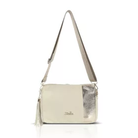    Dámska crossbody kabelka Zellia Zlb210 zlato-béžovej farby 25 x 17 x 9 cm