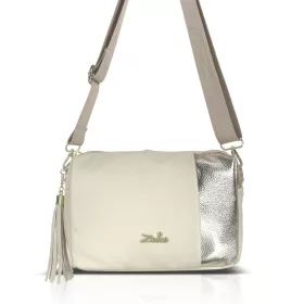    Dámska crossbody kabelka Zellia Zlb210 zlato-béžovej farby 25 x 17 x 9 cm