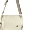  Dámska crossbody kabelka Zellia Zlb210 zlato-béžovej farby 25 x 17 x 9 cm