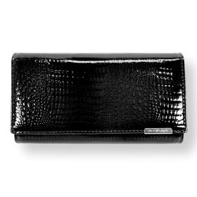    Dámska kožená peňaženka Jennifer Jones čierna 19 x 10 x 4 cm