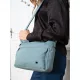  Dámska kabelka Peterson Ptn Csm-07-7703, petrolejovo modrá, crossbody 30 x 23 x 10 cm