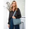  Dámska kabelka Peterson Ptn Csm-07-7703, petrolejovo modrá, crossbody 30 x 23 x 10 cm