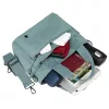  Dámska kabelka Peterson Ptn Csm-07-7703, petrolejovo modrá, crossbody 30 x 23 x 10 cm