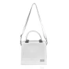 Zellia Zvn24001 női ezüst kézitáska, oldalpánttal 22,5 x 20,5 x 7 cm