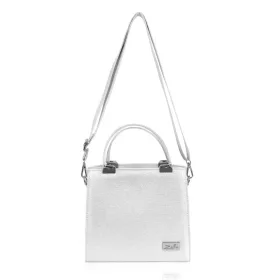   Zellia Zvn24001 női ezüst kézitáska, oldalpánttal 22,5 x 20,5 x 7 cm