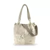 Zellia ZLB377 Leaf - bézs-arany válltáska, női oldalpántal 32 x 28 x 13 cm