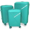  Zellia 3-dielna tyrkysová súprava kufrov