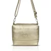  Malá zlatá dámska kabelka Zellia Zvn24011, crossbody, 22 x 18 x 9 cm