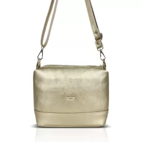    Malá zlatá dámska kabelka Zellia Zvn24011, crossbody, 22 x 18 x 9 cm