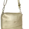  Malá zlatá dámska kabelka Zellia Zvn24011, crossbody, 22 x 18 x 9 cm