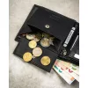 Pánska kožená peňaženka Peterson N992-P-Pdm-Bl 7597 čierna - čierna