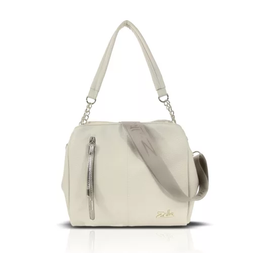 Zellia Zlb424 bézs, női válltáska oldalpánttal 28 x 28 x 8 cm