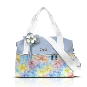   Zellia 24196 baba kék virág mintás sporttáska 40 x 30 x 19 cm