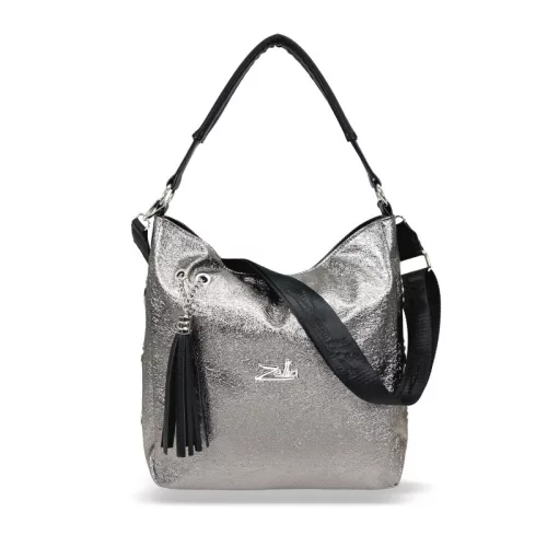 Dámska taška cez rameno Zellia 24151 Graphite - Grystal -