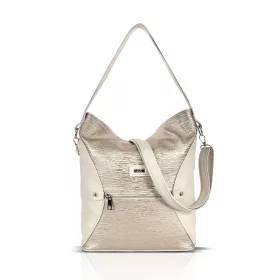    Dámska kabelka cez rameno Zellia Td25001 Groove béžovo-zlatá 35 x 29 x 12 cm