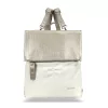  Dámsky béžovo-zlatý batoh Zellia Hz-122 38 x 35 x 10 cm