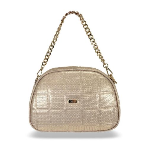  Dámska crossbody kabelka Zellia Zvn22025 ružovo-zlatá - trblietavá -