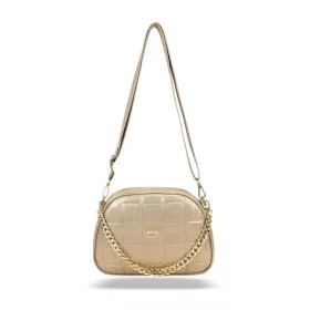    Dámska crossbody kabelka Zellia Zvn22025 ružovo-zlatá - trblietavá -