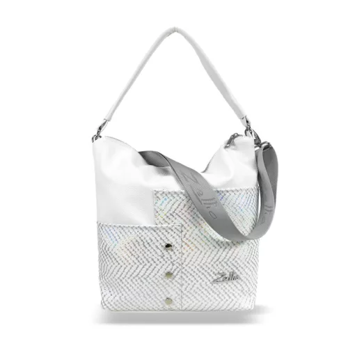  Dámska kabelka cez rameno Zellia Zlb232 biela 33 x 27 x 12 cm