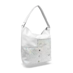    Dámska kabelka cez rameno Zellia Zlb232 biela 33 x 27 x 12 cm