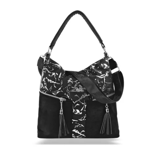  Dámska taška cez rameno Zellia 21052 čierna - list -