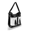  Dámska kabelka cez rameno, batoh Zellia 24157 čierno-strieborná 31 x 31 x 13 cm