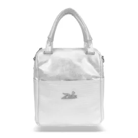  Dámsky strieborno-biely batoh Zellia 24136 26 x 24 x 14 cm