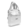  Dámsky strieborno-biely batoh Zellia 24136 26 x 24 x 14 cm