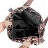 Zellia ZLB185 metálbronz női steppelt válltáska, oldaltáska 32 × 31 × 11 cm
