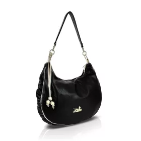 Zellia 26076 fekete női hobo válltáska 40 x 35 x 10 cm
