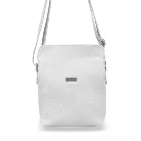  Biela dámska bočná taška Zellia 21 × 18 cm
