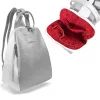  Dámsky batoh Zellia Hz-119 bielo-striebornej farby 33 x 25 x 14 cm