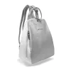  Dámsky batoh Zellia Hz-119 bielo-striebornej farby 33 x 25 x 14 cm