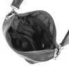  Čierna dámska taška cez rameno Zellia, bočná taška 38 × 25 cm