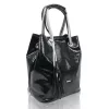  Dámska lakovaná čierna taška cez rameno Zellia, bočná taška