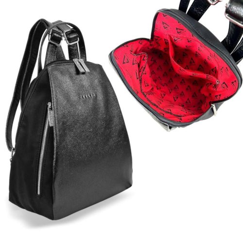  Dámsky batoh Zellia Hz-119 bielo-striebornej farby 33 x 25 x 14 cm