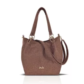   Zellia Zlb475 Shimmer barna női válltáska 34 × 29 × 14 cm